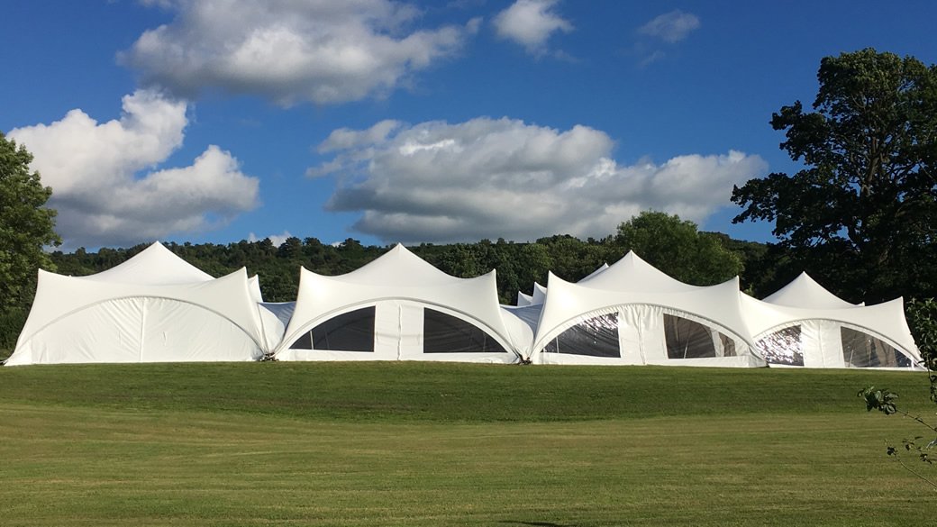 Marquee under Blue Sky