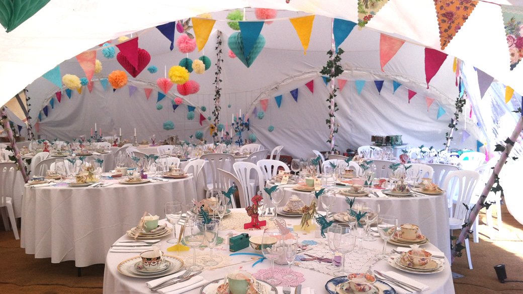 Marquee Table Decoration